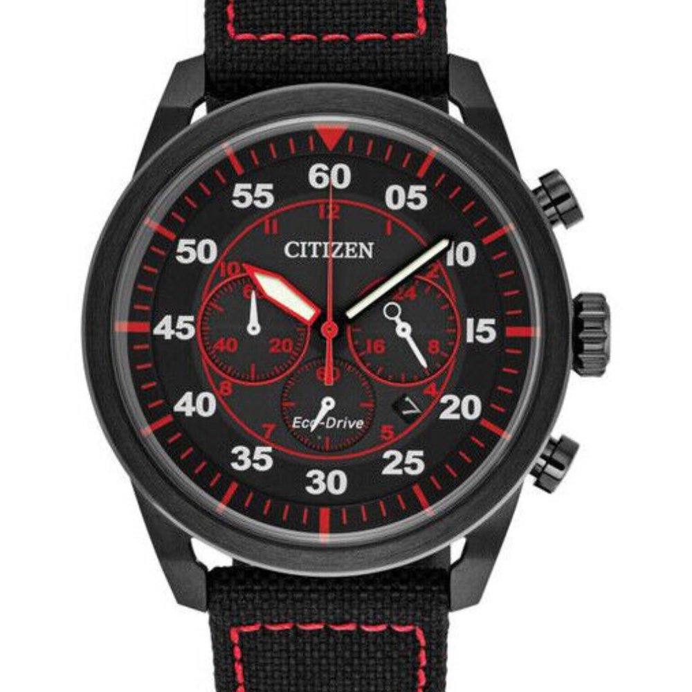 Citizen Eco-Drive 45mm Nylon Strap Watch